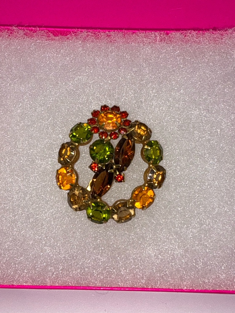 Juliana Vintage "Shades of Fall" Wreath Brooch Exquisite - Picture 4 of 6